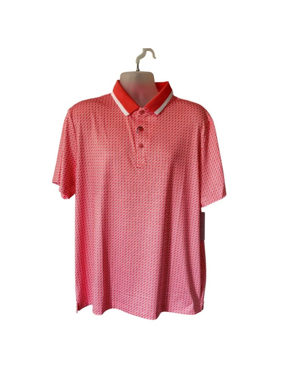 Redvanly Mens Devine Golf Polo Athletic Performance Size XL NWT Orange